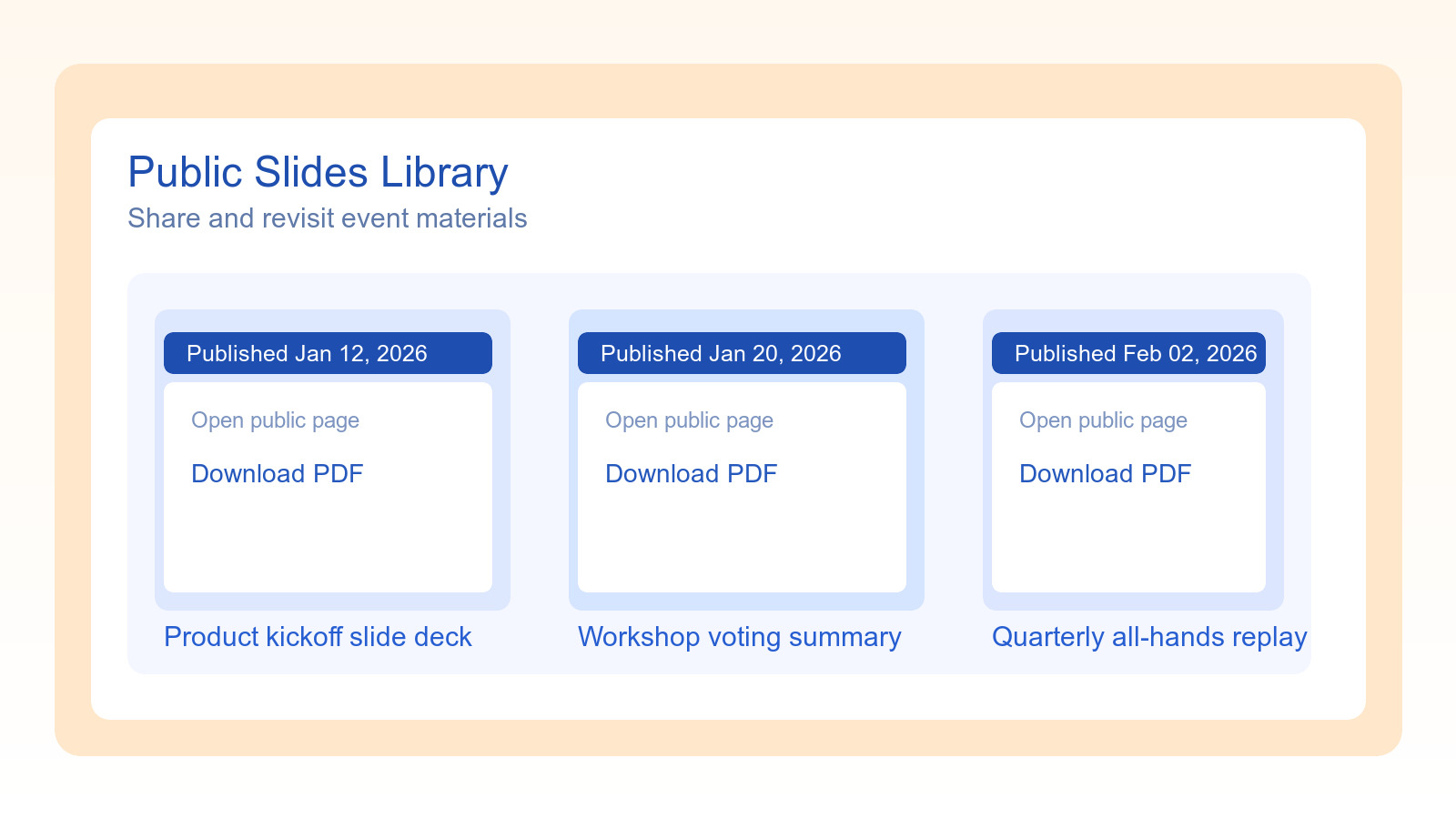 公開スライド一覧のイメージ